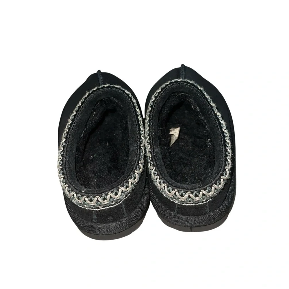 UGG Kids Tasman II Black Slippers Size 9